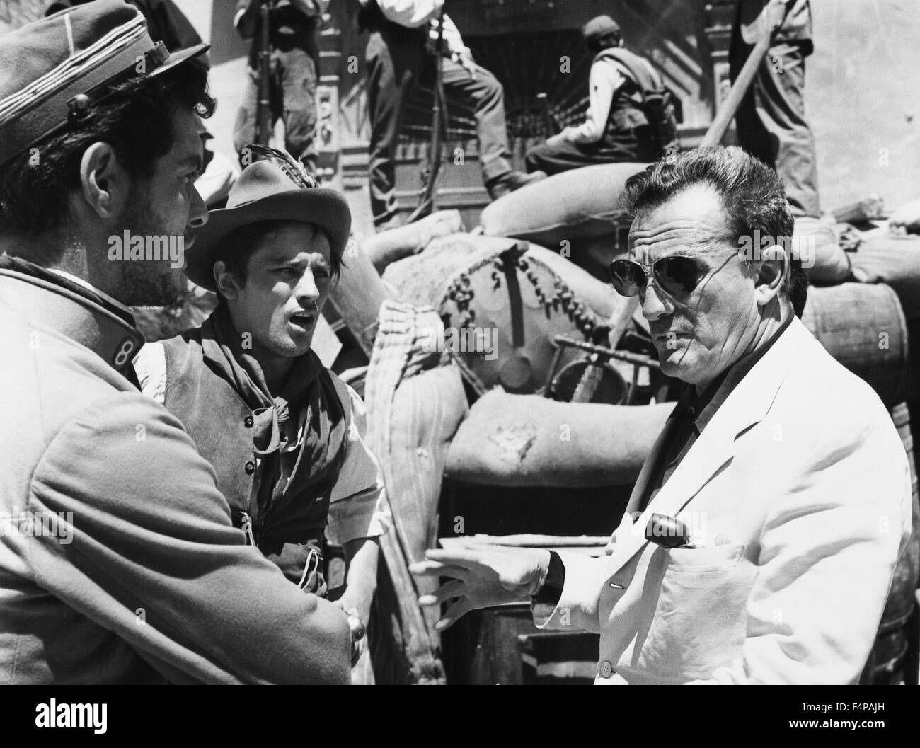 Film De Visconti Avec Alain Delon On the set, Luchino Visconti, Alain Delon / The Leopard 1963 directed