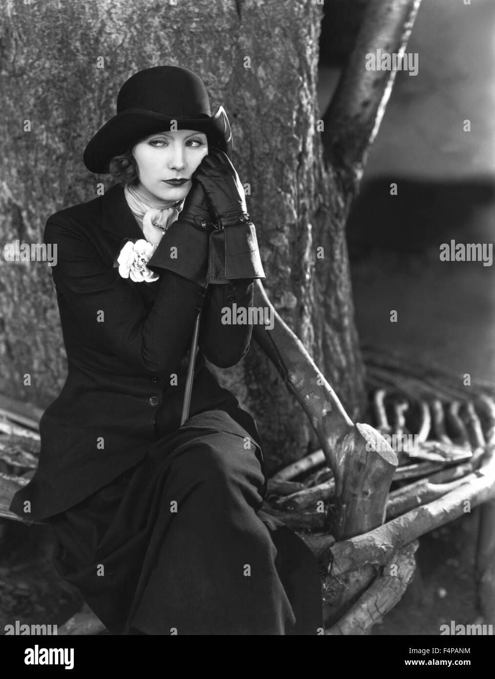 Greta Garbo / Love 1927 directed by Edmund Goulding Stock Photo