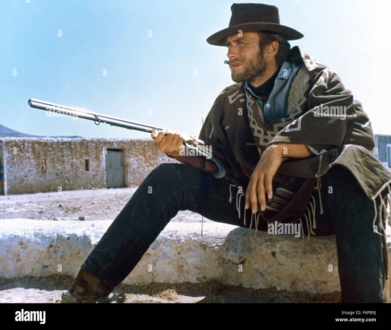Clint Eastwood / For a Few Dollars More 1965 directed by Sergio Leone Stock Photo