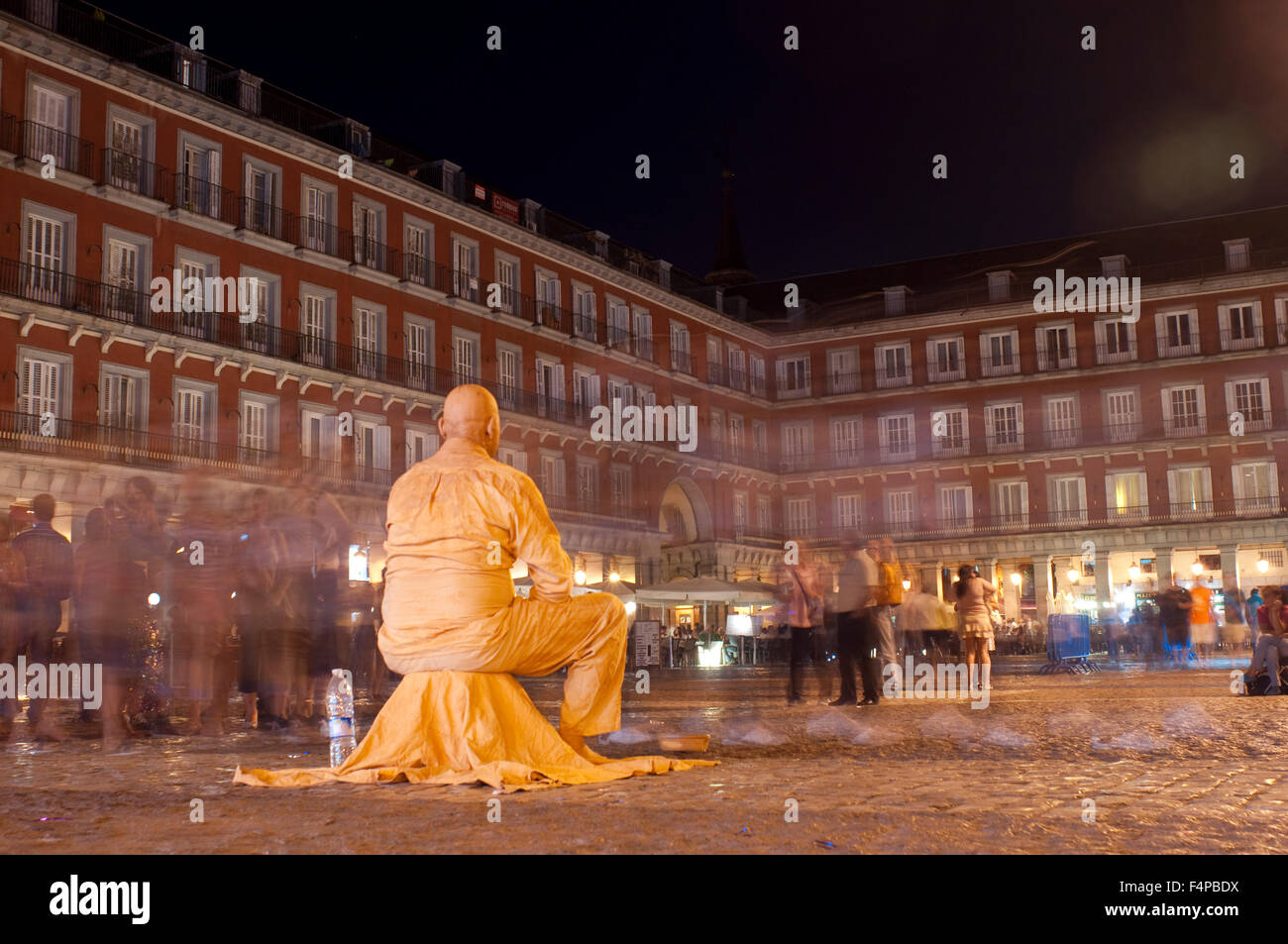 Spain, Madrid, Plaza Mayor, Street Performers Stock Photo