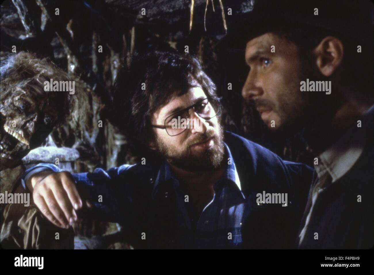 Harrison Ford / Raiders Of The Lost Ark 1981 directed by Steven Spielberg Stock Photo