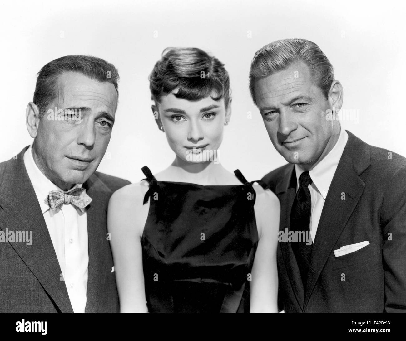 Humphrey Bogart, Audrey Hepburn, William Holden / Sabrina 1954 directed by Billy Wilder (Paramount Pictures) Stock Photo