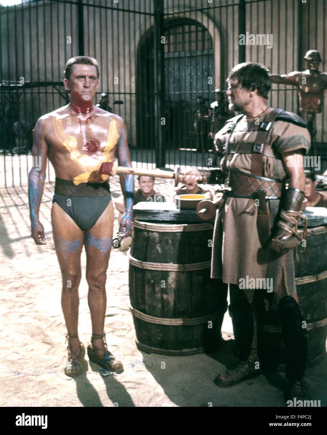 Kirk Douglas, Charles McGraw / Spartacus 1960 directed by Stanley Kubrick Stock Photo