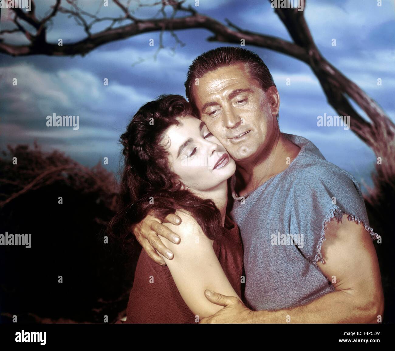 Jean Simmons, Kirk Douglas / Spartacus 1960 directed by Stanley Kubrick  Stock Photo - Alamy