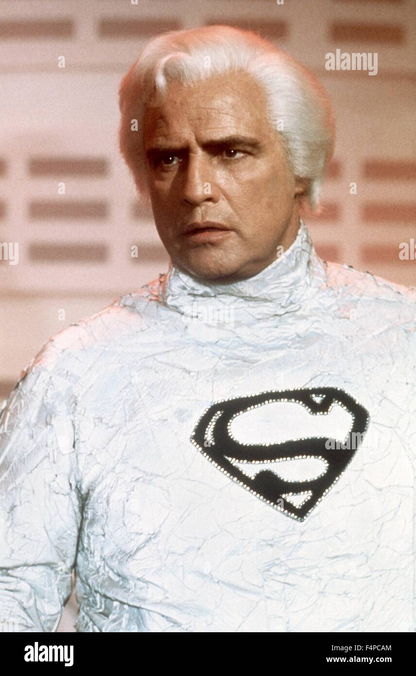 Marlon Brando / Superman 1978 directed by Richard Donner Stock Photo Alamy