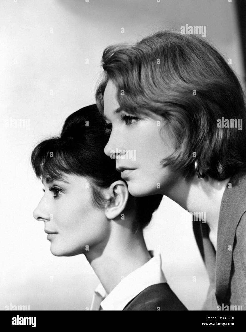 Audrey hepburn, Shirley MacLaine / The Children's Hour 1961 directed by William Wyler Stock Photo