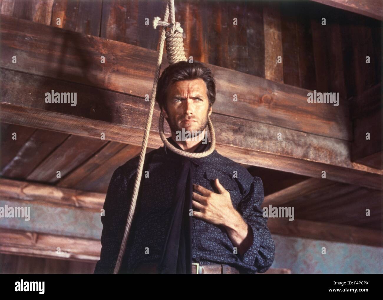 Clint Eastwood / The Good, The Bad And The Ugly 1966 directed by Sergio Leone Stock Photo