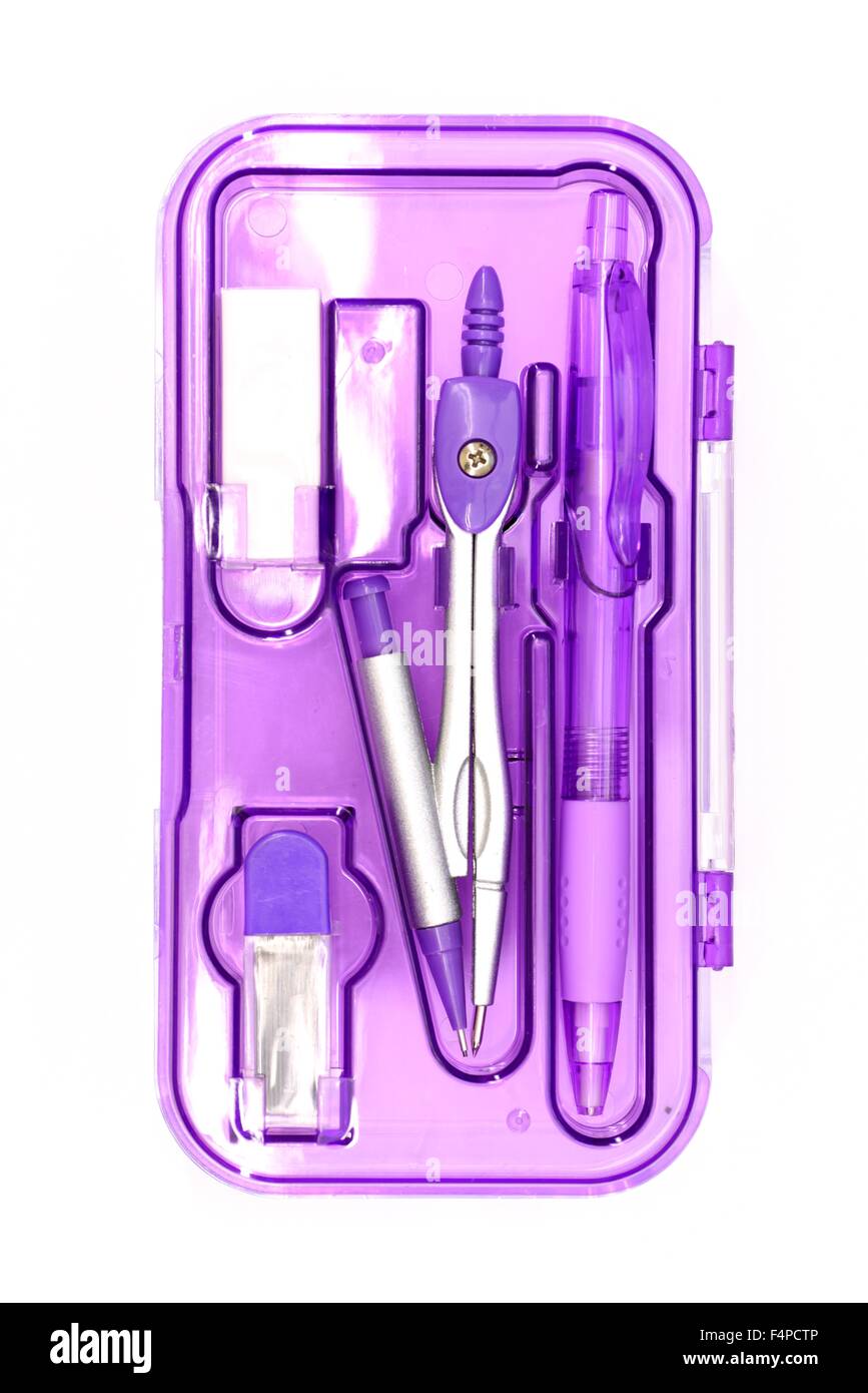 A close up photo of a geometry set Stock Photo - Alamy
