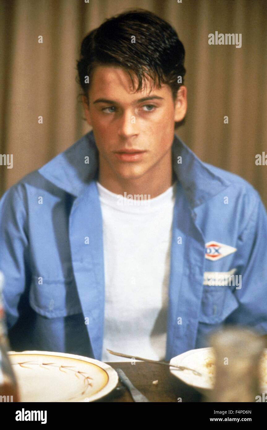 Rob Lowe / The Outsiders 1982 directed by Francis Ford Coppola Stock Photo