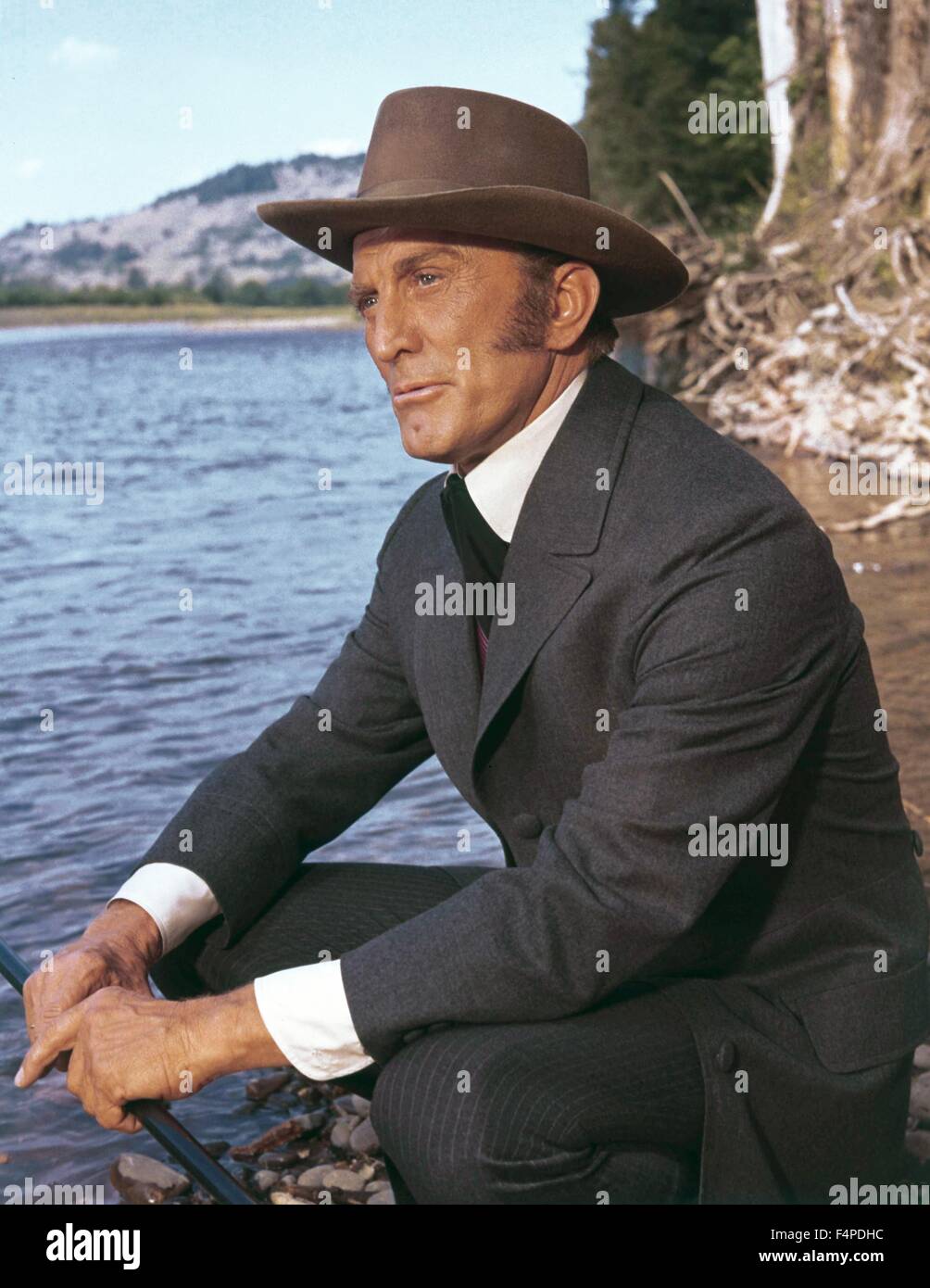Kirk Douglas / The Way West 1967 directed by Andrew V. McLaglen Stock Photo