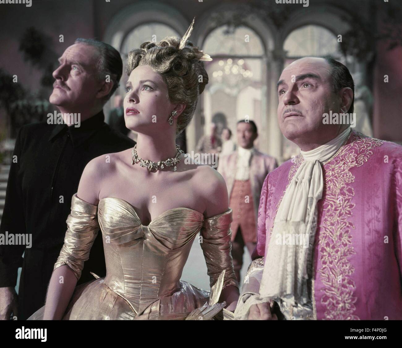 John Williams, Grace Kelly, Rene Blanchard / To Catch A Thief 1955 directed by Alfred Hitchcock Stock Photo