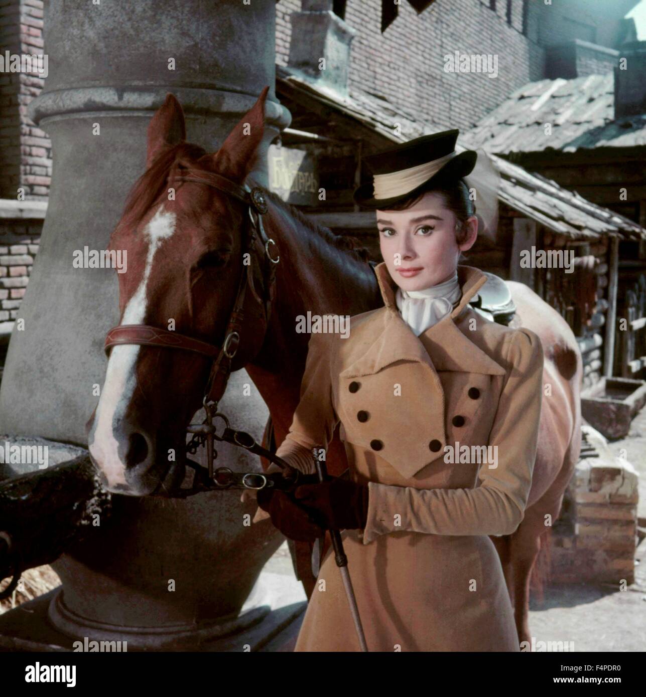 Audrey Hepburn / War And Peace 1956 directed by King Vidor Stock Photo