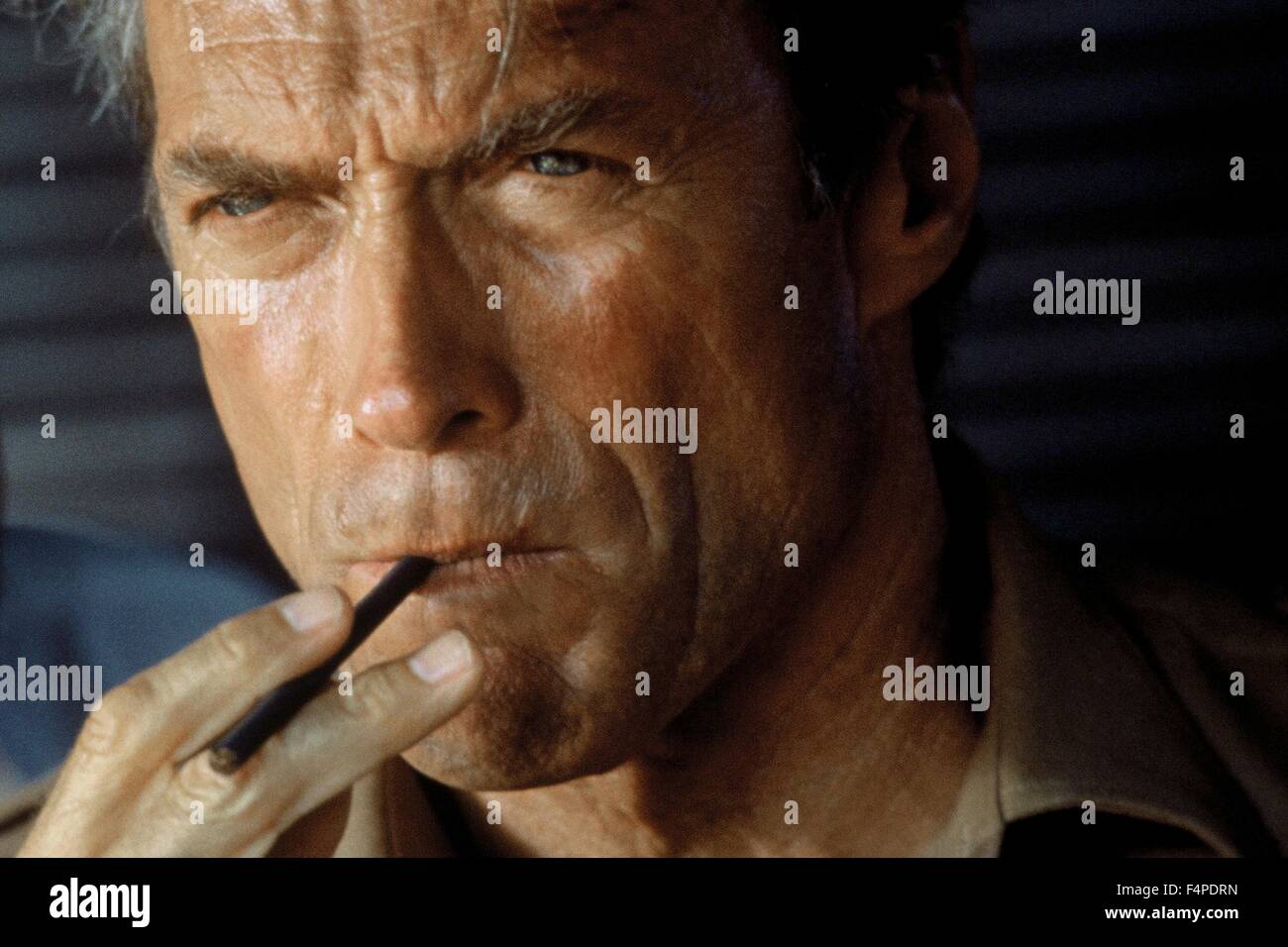 Clint Eastwood / White Hunter Black Heart 1990 directed by Clint Eastwood Stock Photo