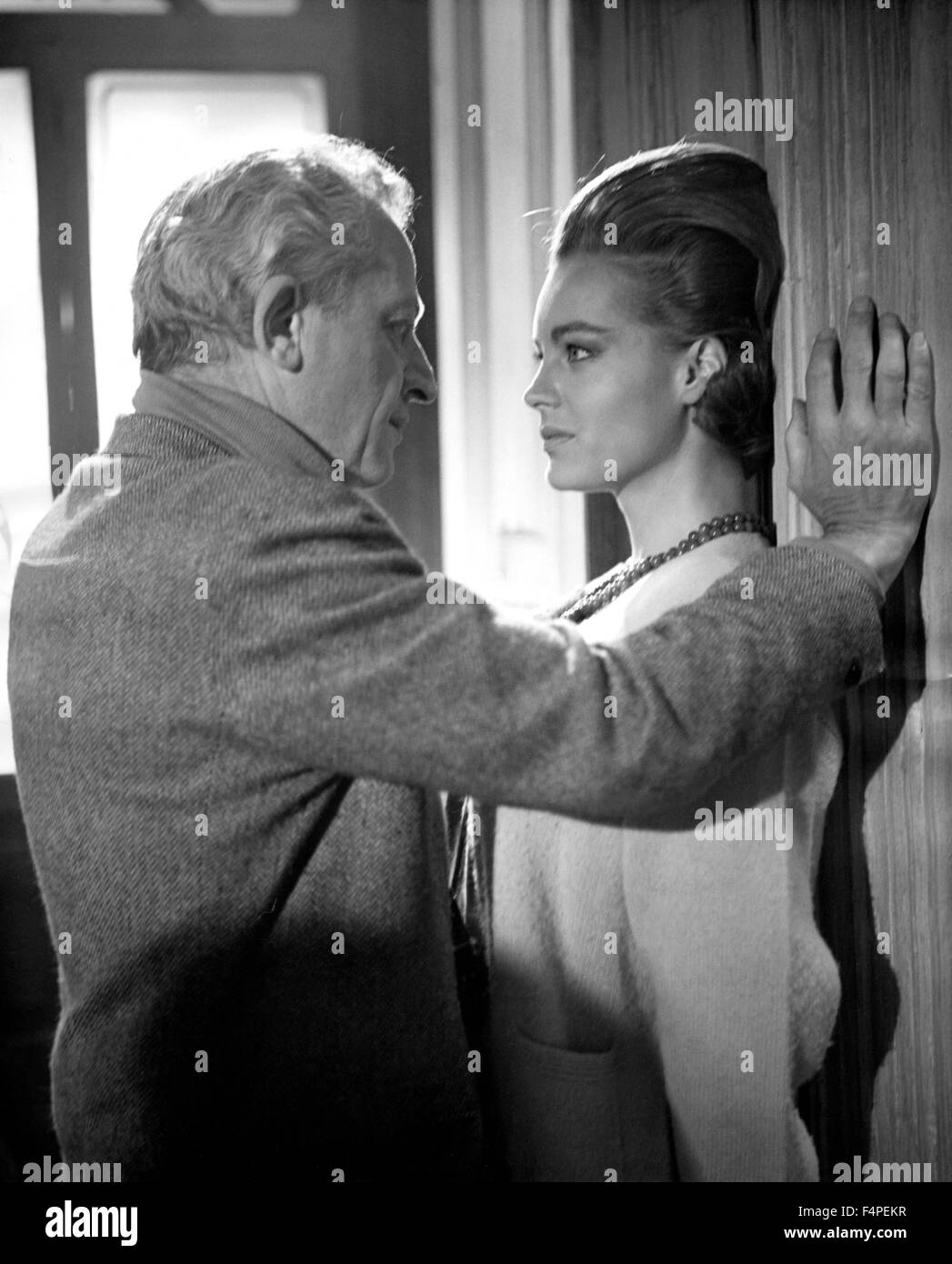 Jules Dassin directs Romy Schneider / 10:30 P.M. Summer / 1966 directed by Jules Dassin Stock Photo