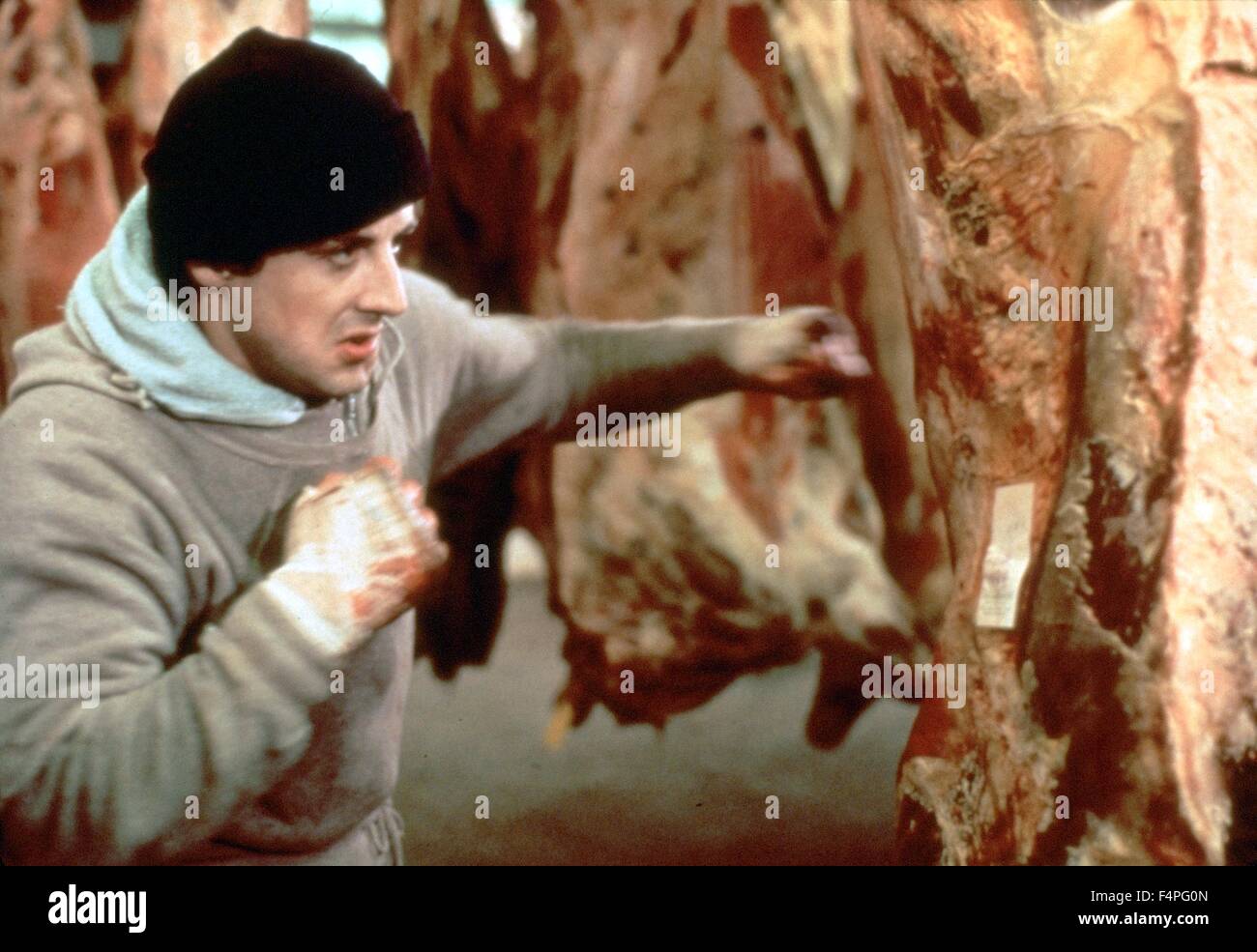 Sylvester Stallone / Rocky / 1976 directed by John G. Avildsen Stock Photo