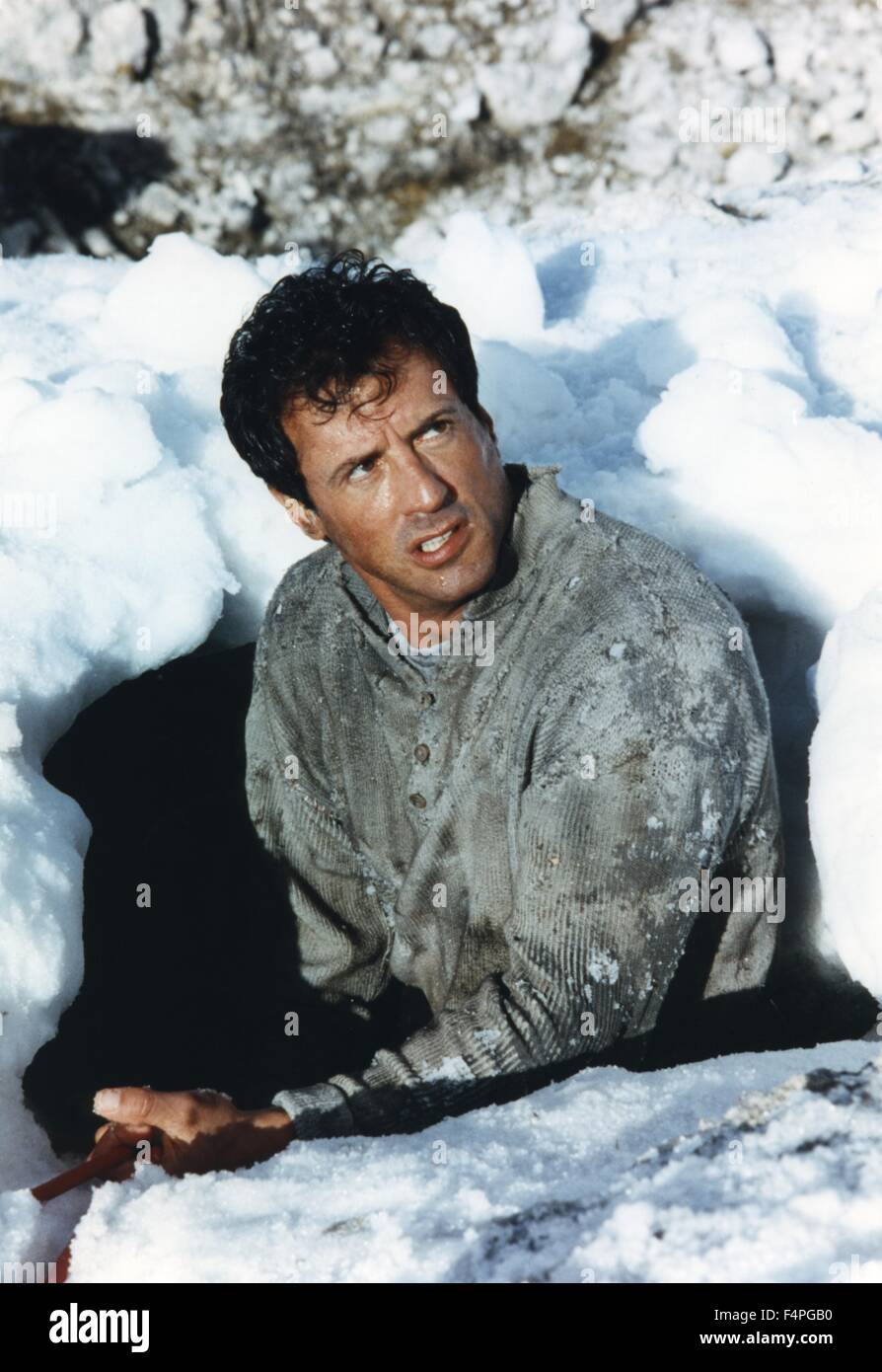 Sylvester Stallone / Cliffhanger / 1993 directed by Renny Harlin Stock Photo