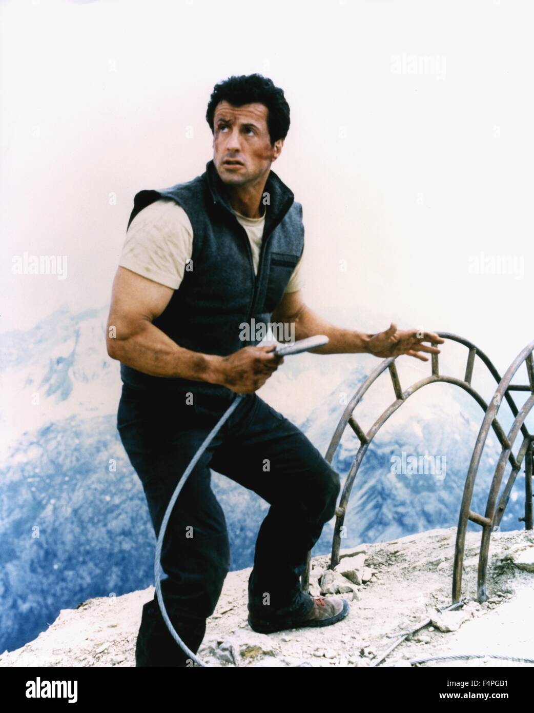Sylvester Stallone / Cliffhanger / 1993 directed by Renny Harlin Stock Photo