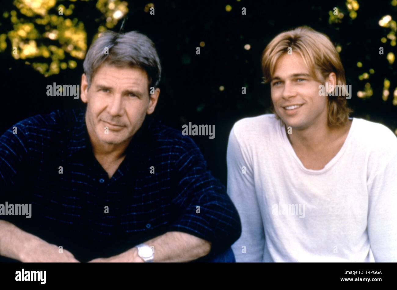Harrison Ford and Brad Pitt / The Devil's Own / 1997 directed by Alan J Pakula Stock Photo