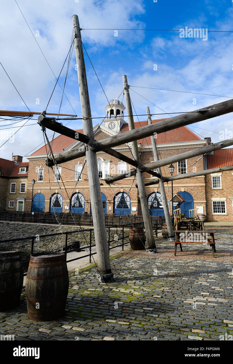 HMS Trincomalee is now part of the National Museum of the Royal Navy family. Stock Photo