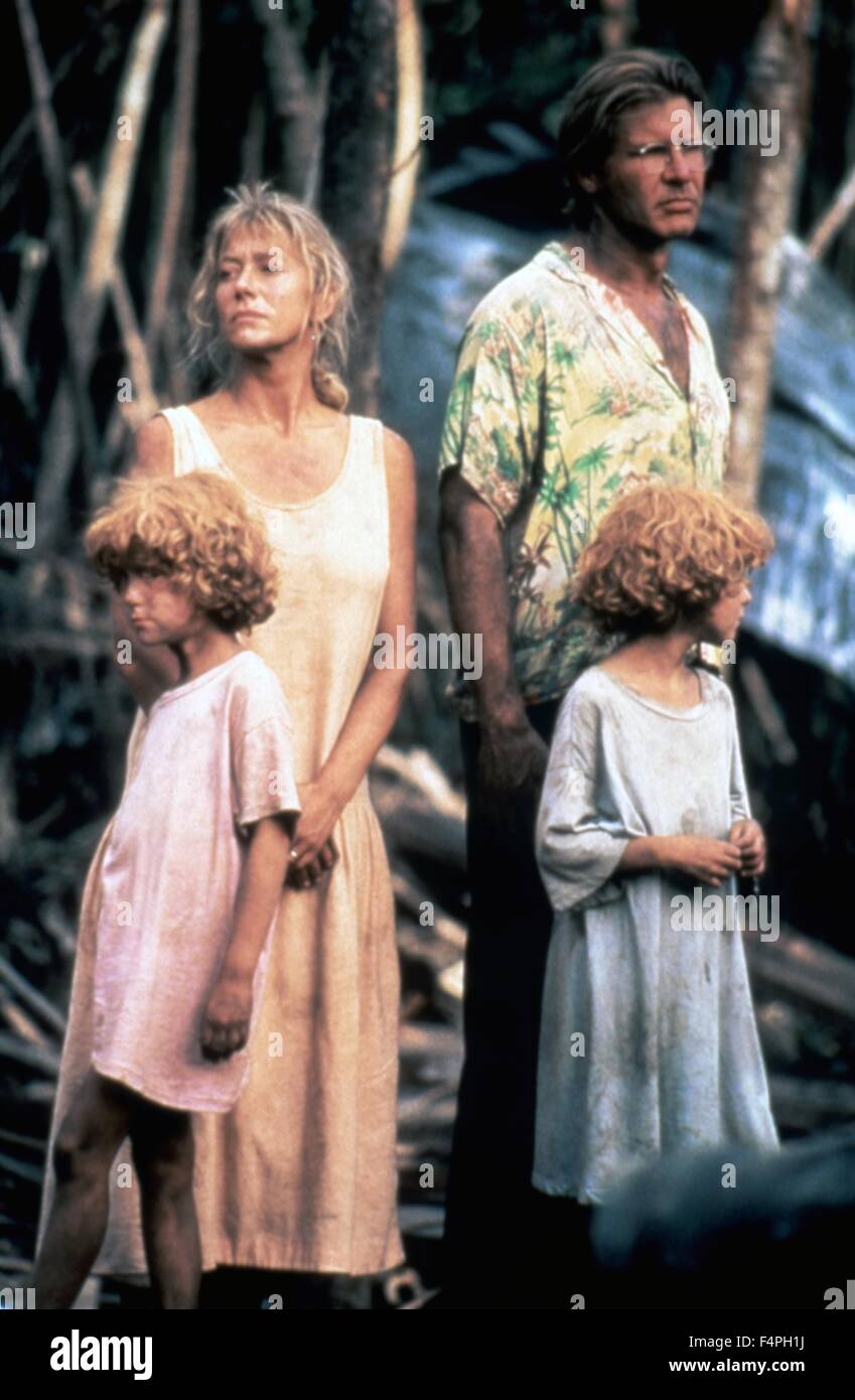 Helen Mirren and Harrison Ford / The Mosquito Coast / 1986 directed by Peter Weir Stock Photo