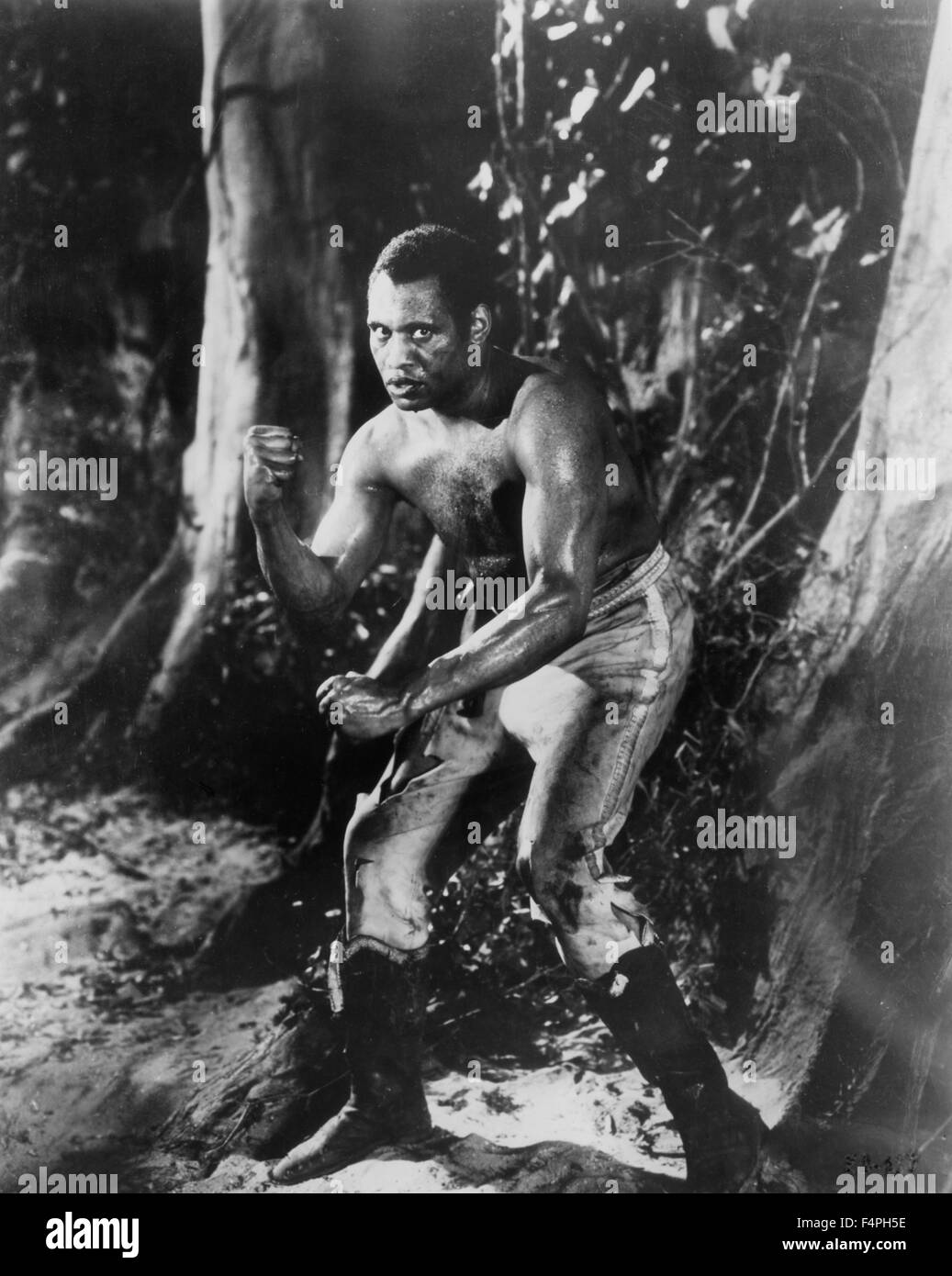 Paul Robeson, on-set of the Film “The Emperor Jones”, 1933 Stock Photo