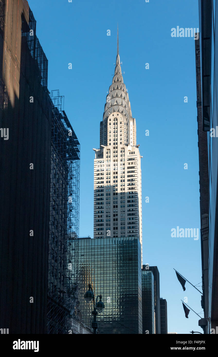 The Chrysler Building on 42nd Street in New York City Stock Photo