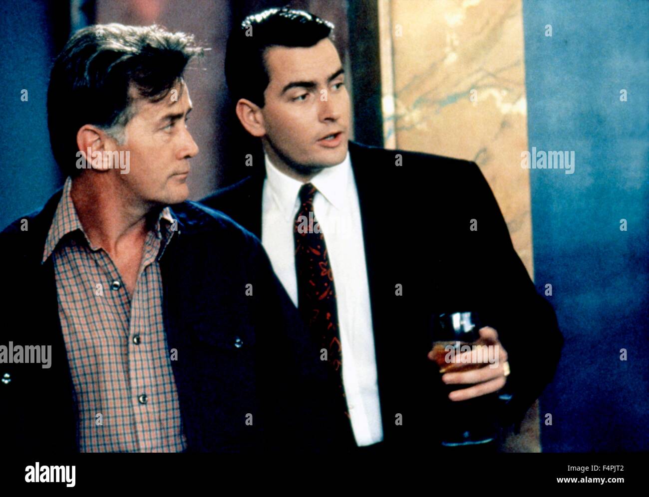 Martin Sheen and Charlie Sheen / Wall Street / 1987 directed ...