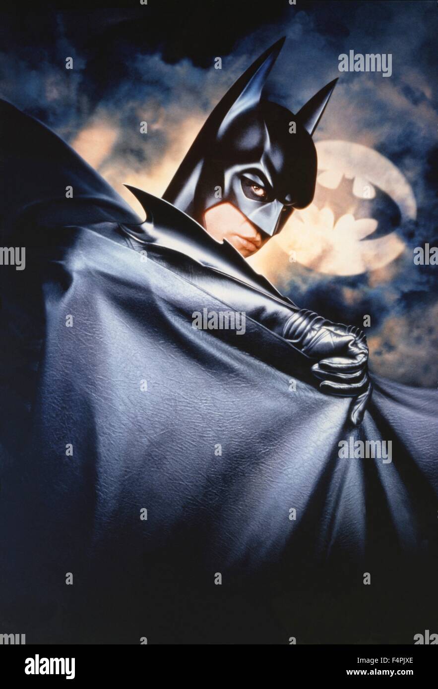 Val Kilmer / Batman Forever / 1995 directed by Joel Schumacher [Warner Bros. Pictures] Stock Photo