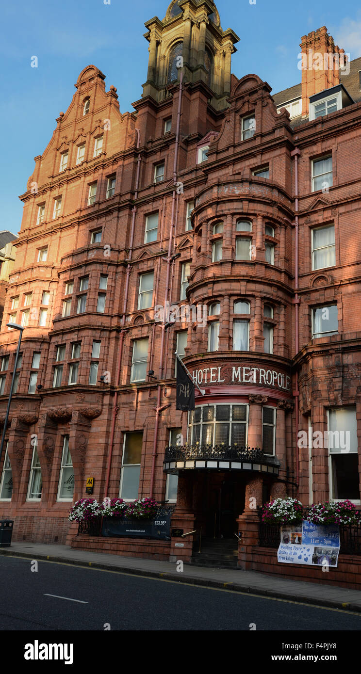The Met Hotel (formerly the Hotel Metropole) is a Grade II listed building on King Street, Leeds, West Yorkshire, England. Stock Photo