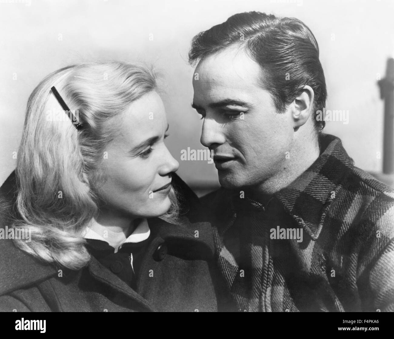 Eva Marie Saint And Marlon Brando   On The Waterfront   1954 Directed 