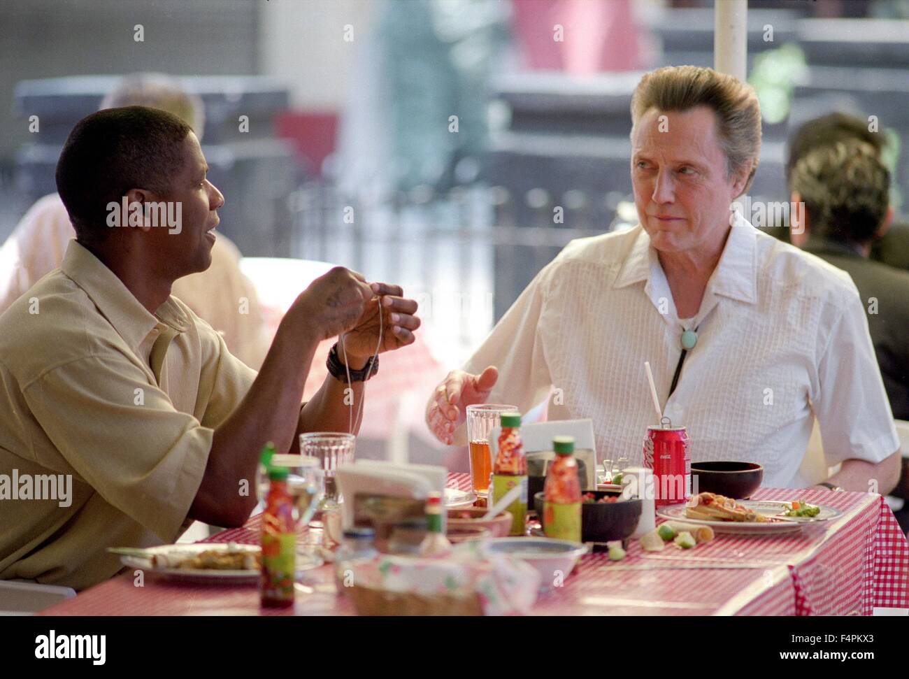 Denzel Washington and Christopher Walken / Man on Fire /  2004 directed by Tony Scott [Twentieth Century Fox / Regency] Stock Photo