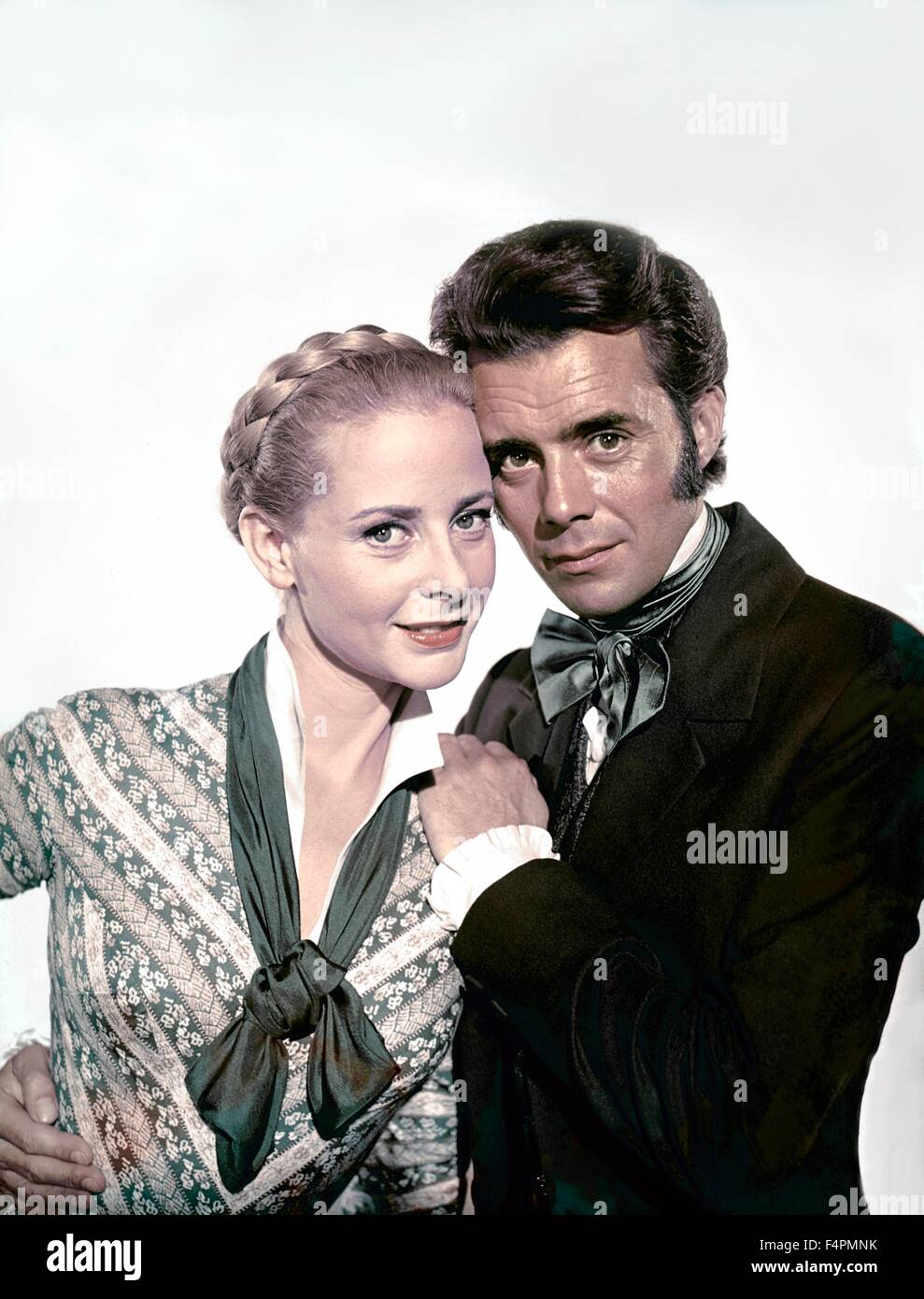 Geneviève Page and Dirk Bogarde / Song Without End / 1960 directed by Charles Vidor [Columbia Pictures] Stock Photo