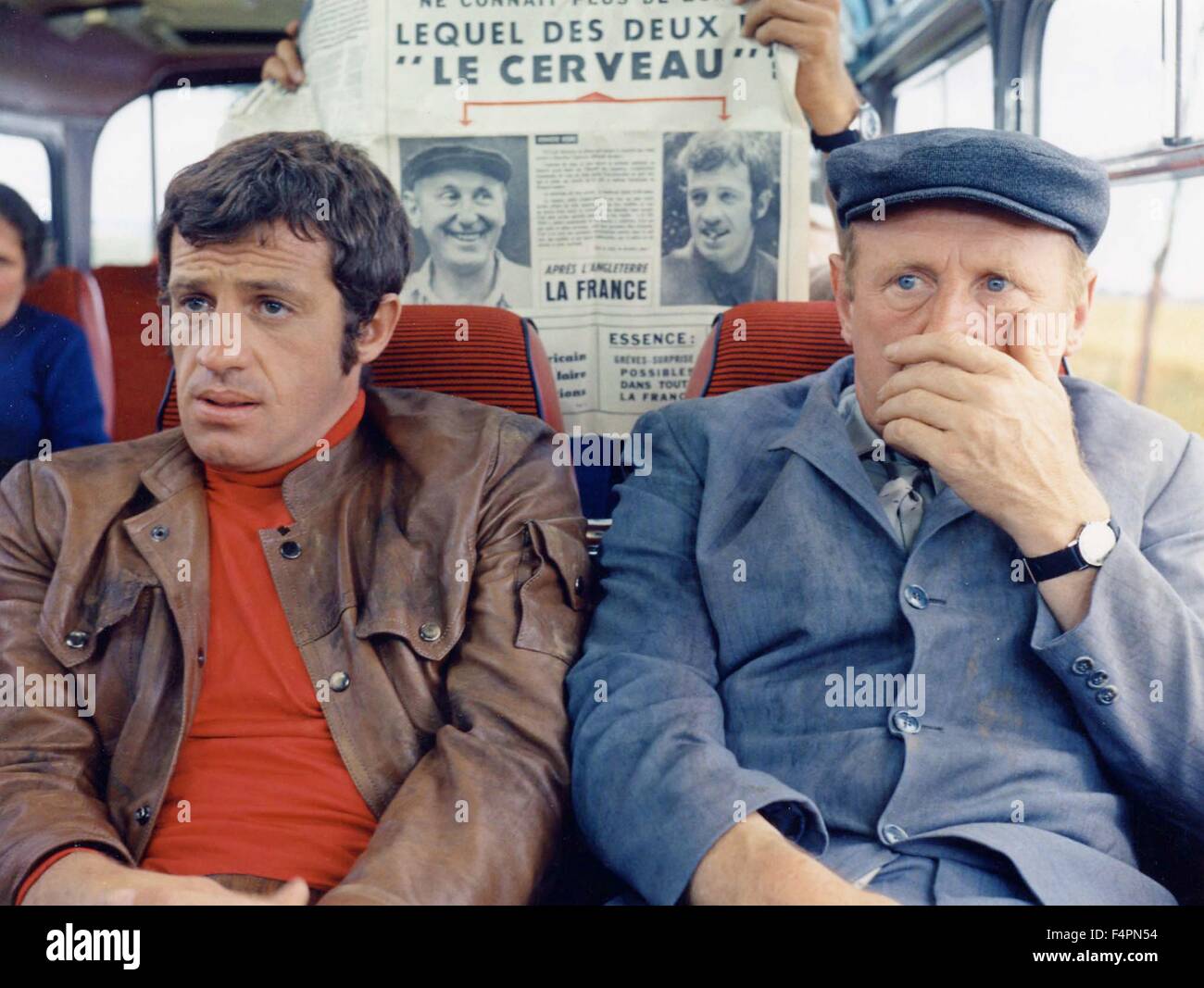 Jean-Paul Belmondo and Andre Bourvil / The Brain / 1969 directed