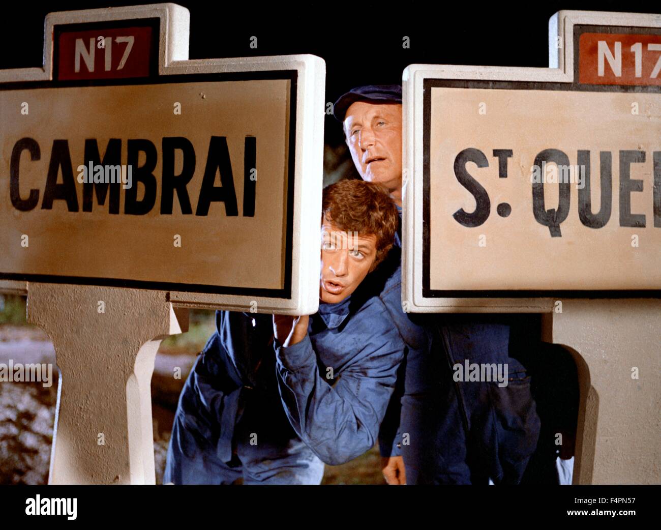 Jean-Paul Belmondo and Andre Bourvil / The Brain / 1969 directed