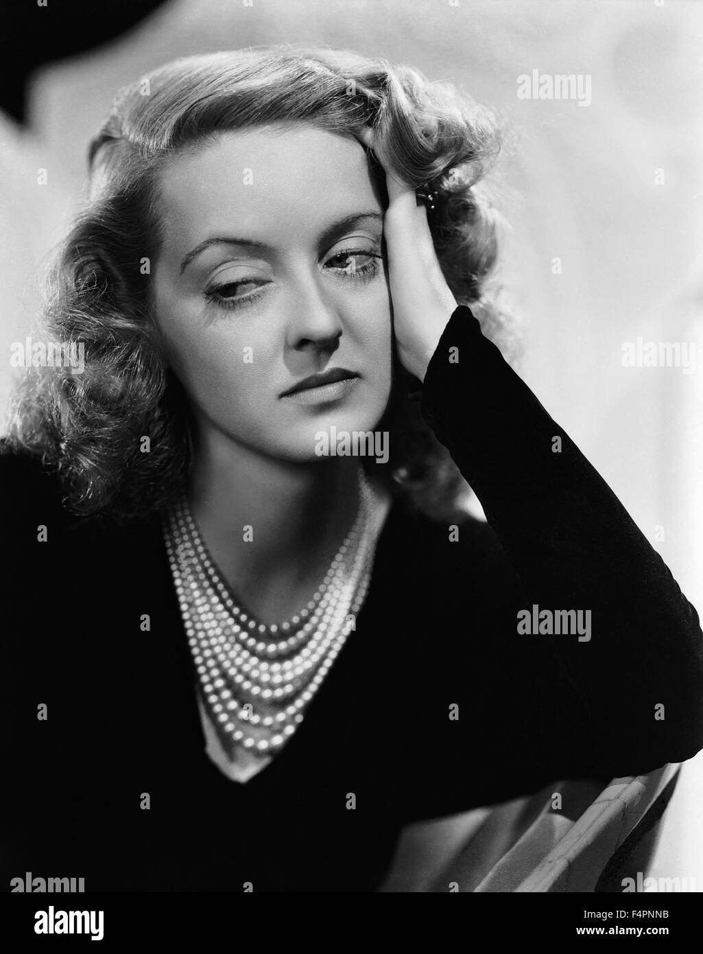 Bette Davis in the 30's. Stock Photo
