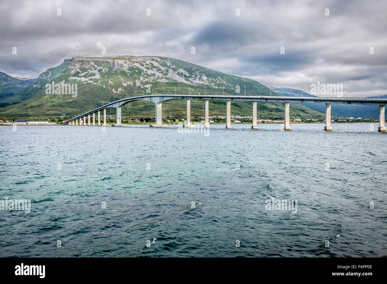 Curved bridge over fjord hi-res stock photography and images - Alamy