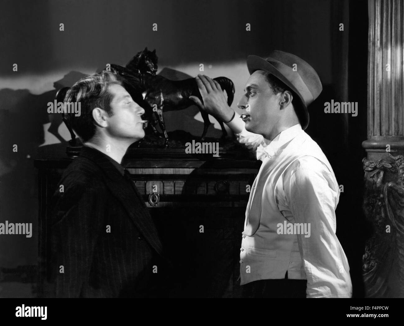Jean Gabin and Louis Jouvet / Underworld / 1936 directed by Jean Renoir Stock Photo