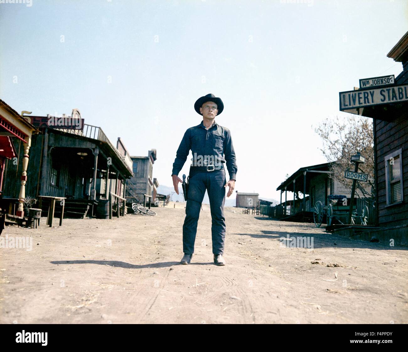 Yul Brynner / The Magnificent Seven / 1960 directed by John Sturges [United Artists] Stock Photo