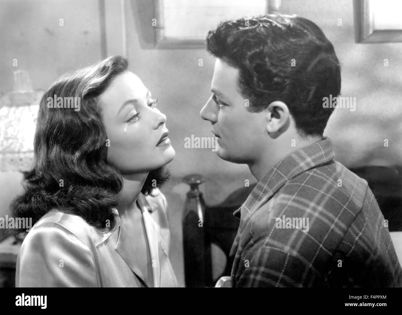 Gene Tierney and Cornel Wilde / Leave Her to Heaven / 1945 directed by John M. Stahl Stock Photo
