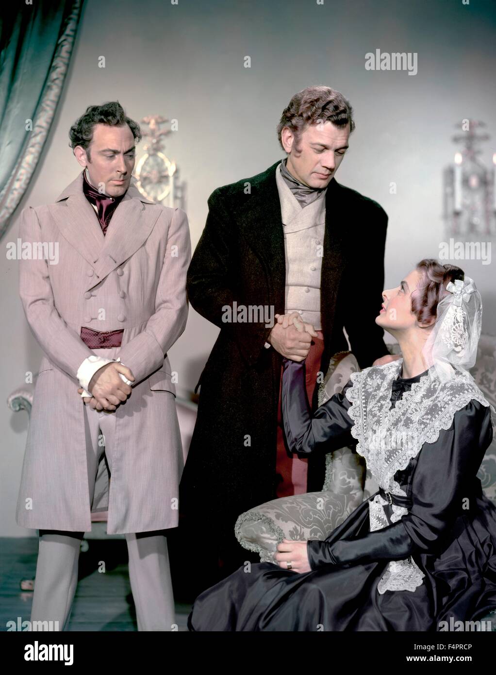Michael Wilding, Joseph Cotten and Ingrid Bergman / Under Capricorn / 1949 directed by Alfred Hitchcock  [Transatlantic Pictures / Warner] Stock Photo