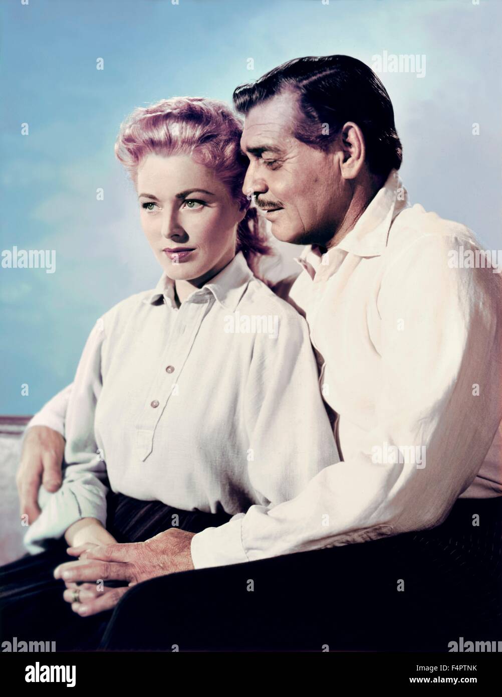 Eleanor Parker and Clark Gable / The King and Four Queens / 1956 directed by Raoul Walsh [United Artists] Stock Photo
