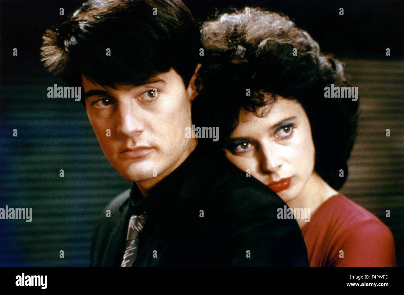Kyle MacLachlan and Isabella Rossellini / Blue Velvet / 1986 directed by David Lynch [De Laurentiis Entertainment Group] Stock Photo
