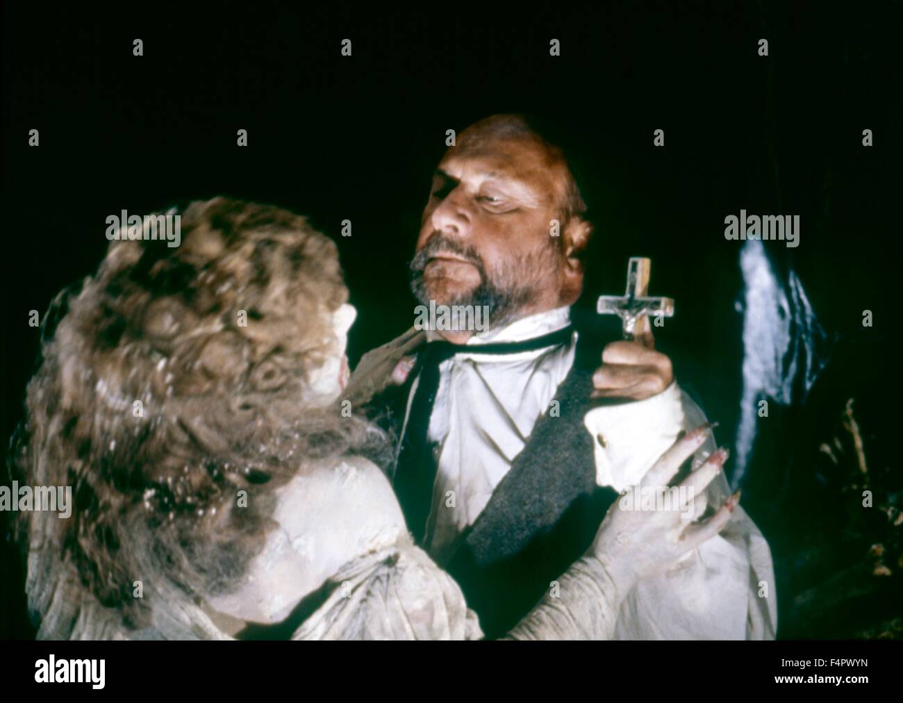 Janine Duvitski and Donald Pleasance / Dracula / 1979 directed by John Badham [Universal Pictures / The Mirisch] Stock Photo