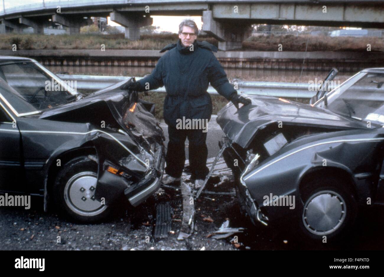 On the set, David Cronenberg / Crash / 1996 / directed by David