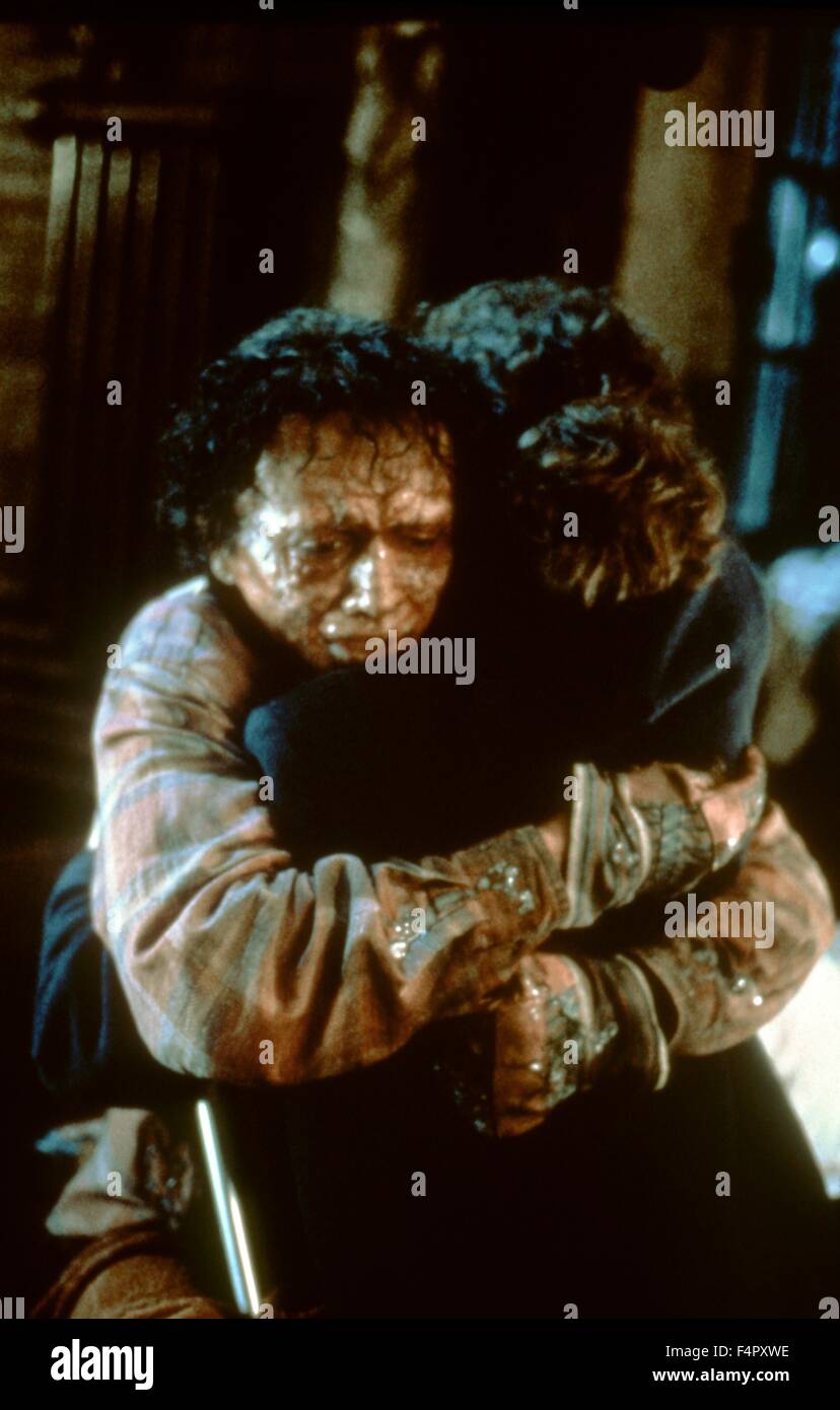 Jeff Goldblum and Geena Davis  / The Fly / 1986 / directed by David Cronenberg / SLM Production Group, Brooksfilms Stock Photo