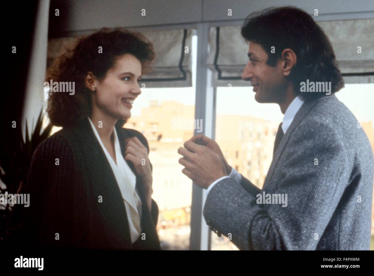 Geena Davis and Jeff Goldblum  / The Fly / 1986 / directed by David Cronenberg / SLM Production Group, Brooksfilms Stock Photo