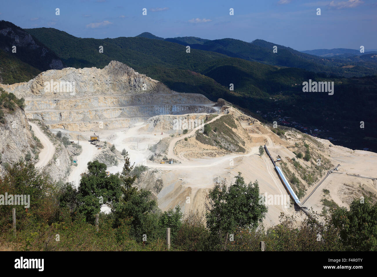 Quarry in Wallachia, Romania Stock Photo