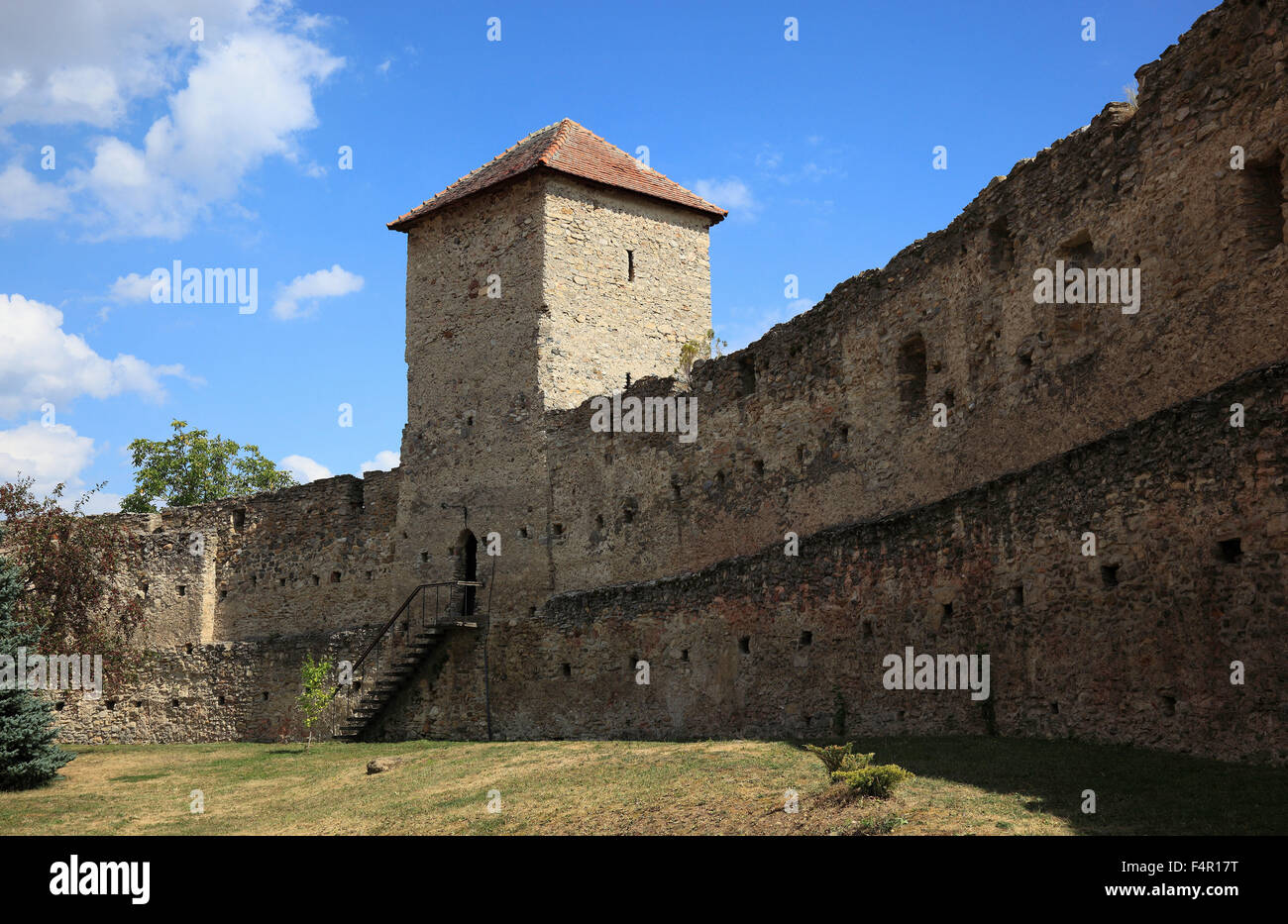 The 13th Century built Castle of the Counts of Kelling, which belongs to the World Heritage Site since 1993. Calnic, German Kell Stock Photo