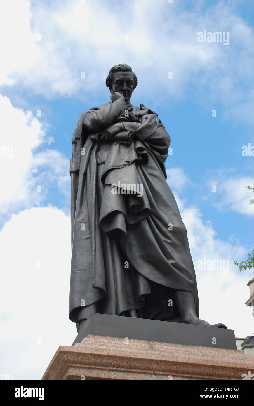 Sidney Herbert bronze statue in St James's, Waterloo Place, London