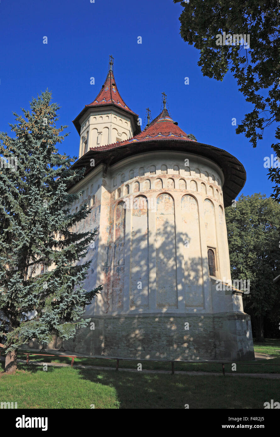 Flodor Iancu, Suceava, Romania, Monastery of St. Gheorghe, Biserica Sf. Gheorghe Mirauiti, in Suceava, UNESCO World Heritage Sit Stock Photo